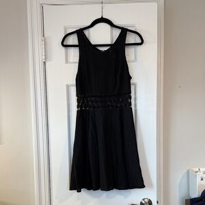 Free People crochet Black Sleeveless Dress